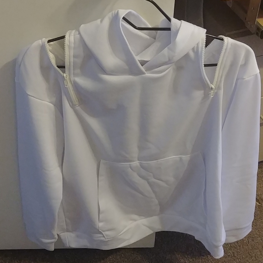 White hoodie